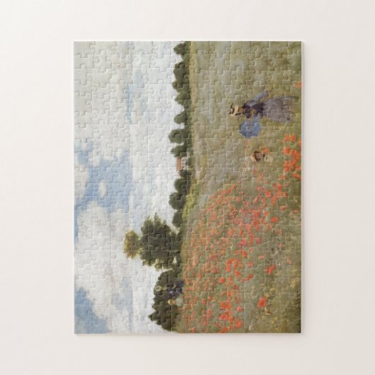 Feld der Mohnblumen Claude Monet Puzzle (Vertikal)