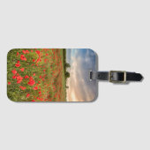 Feld der Mohnblumen Gepäckanhänger (Vorderseite (Horizontal))