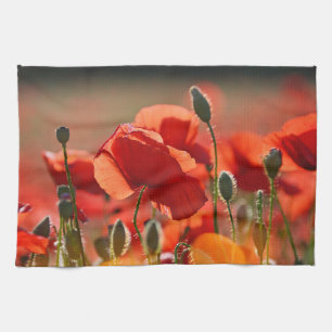 Feld der Mohnblumen Geschirrtuch
