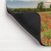 Feld der Mohnblumen Mousepad (Ecke)