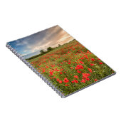 Feld der Mohnblumen Notizblock (Rechte Seite)