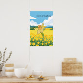 Feld der Narzissen Poster (Küche)