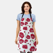 Feld der Pflücke rot Schürze (Getragen)