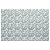 Feld der Pflücke weiß auf blau Stoff (Fat Quarter (45,7 x 55,9 cm))