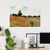 Feld der Poppies, 1886 Poster (Heimbüro)