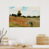 Feld der Poppies, 1886 Poster (Küche)