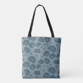 Feld der Poppies-Blues Tasche (Rückseite)