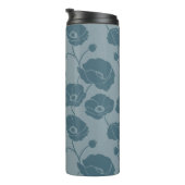 Feld der Poppies-Blues Thermosbecher (Nach rechts gedreht)