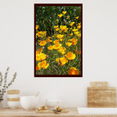 Feld der Poppies Große Plakate und Prints (Küche)