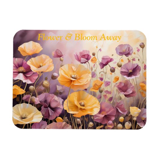 Feld der Poppies serene und lebendige Magnet (Horizontal)