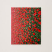 Feld der roten Mohnblumen Puzzle (Vertikal)