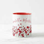 Feld der roten Mohnblumen Tasse (Zentrum)