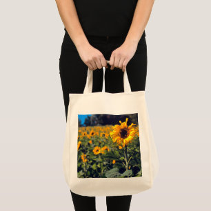 "FELD DER SONNENBLUMEN" GROCERY TOTE BAG TRAGETASCHE