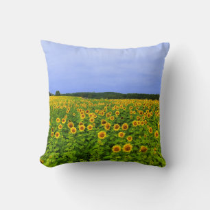 Feld der Sonnenblumen Kissen