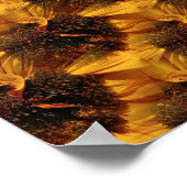 Feld der Sonnenblumen.... Poster (Ecke)