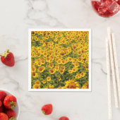 Feld der Sonnenblumen Serviette (Beispiel)
