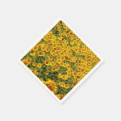 Feld der Sonnenblumen Serviette (Ecke)