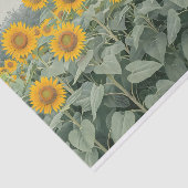 Feld der Sonnenblumen Skript Entfärbung rechts 153 Seidenpapier (Ausschnitt)