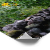 Feld der Sonnenblumen Wirkung Poster (Ecke)