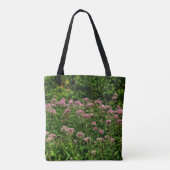 Feld der süßen Joe Pye Weed-Blume Tasche (Rückseite)