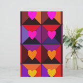 Feld der Valentine Briefpapier (Stehend Vorderseite)