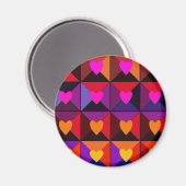Feld der Valentine Magnet (Vorderseite/Rückseite)