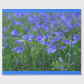 Feld der Vergissmeinnichte Geschenkpapier (Flach)