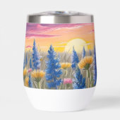 Feld der Wildblumen bei Sonnenuntergang (Vorderseite)