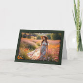 Feld der Wildblumen Geburtskarte der Frau Karte (Vorderseite)