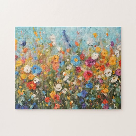 Feld der Wildblumen Puzzle (Horizontal)