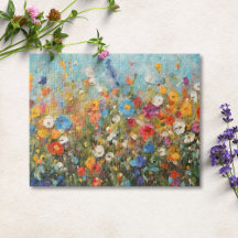 Feld der Wildblumen