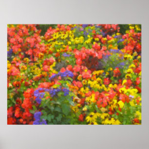 Feld des Blumen-Plakats Poster