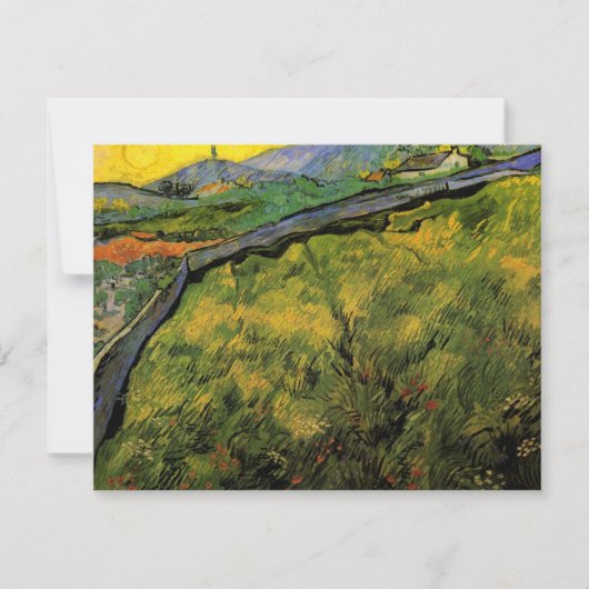 Feld des Frühlings Weizen, Sonnenaufgang von Vince (Vorderseite)