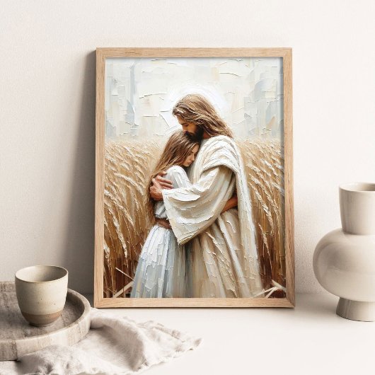 Feld des Glaubens, Christliche Malerei, Jesus umar Poster