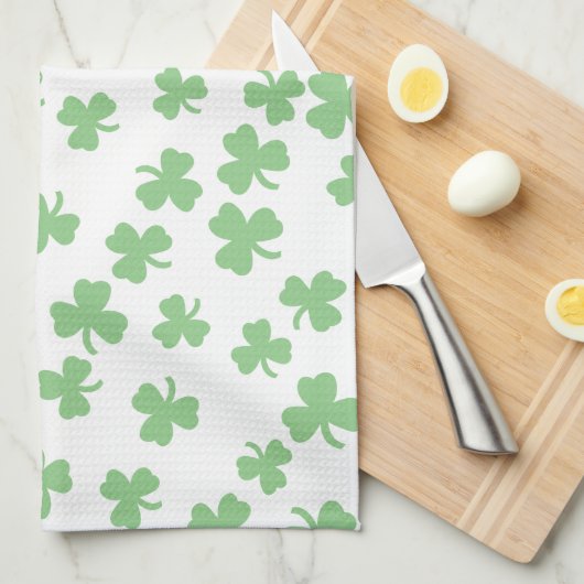 Feld des Klees Geschirrtuch (Viertel Falte)