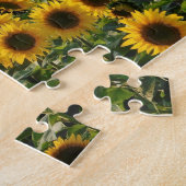 Feld des Sonnenblumen Puzzle (Seite)