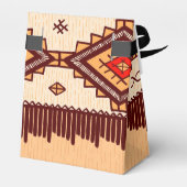 Feld "Fun African Tribal Patterns Gastgeschenk" Geschenkschachtel (Rückseite)