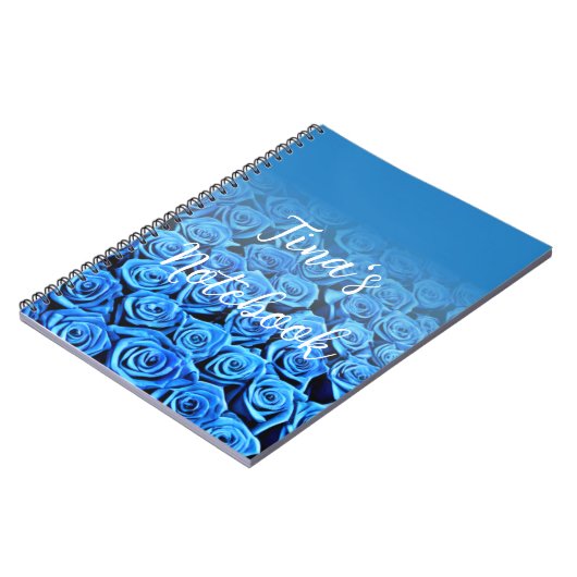 Feld für Blue Rose Notebook Notizblock (Linke Seite)