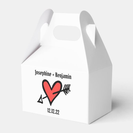 Feld für die Gastgeschenk Hochzeit "Benutzerdefini Geschenkschachtel (Vorderseite)