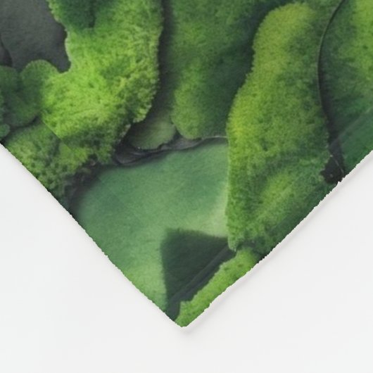 Feld für grüne Moos Fleecedecke (Ecke)