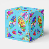 Feld für Hippy-Peace-Zeichen Geschenkschachtel (Rückseite)