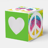 Feld für Hippy-Peace-Zeichen Geschenkschachtel (Vorderseite)