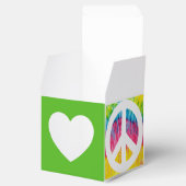 Feld für Hippy-Peace-Zeichen Geschenkschachtel (Geöffnet)