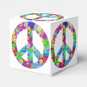 Feld für Hippy-Peace-Zeichen Geschenkschachtel (Rückseite)