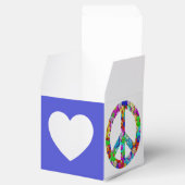 Feld für Hippy-Peace-Zeichen Geschenkschachtel (Geöffnet)