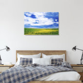 Feld für Kanola oder Senfffische, Palouse Leinwanddruck (Insitu (Schlafzimmer))