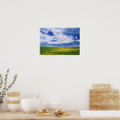 Feld für Kanola oder Senfffische, Palouse Poster (Küche)