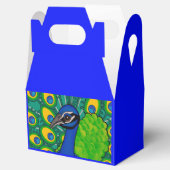 Feld für Pfauenmotiv Geschenkschachtel (Geöffnet)