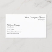 Feld für Weizenfotografie - Visitenkarte (Rückseite)