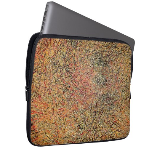 Feld-Gras Laptopschutzhülle (Vorne Rechts)